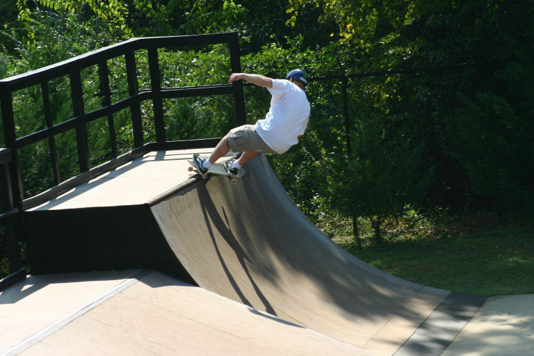 Sig on the 1/4 pipe at the Ozark contest